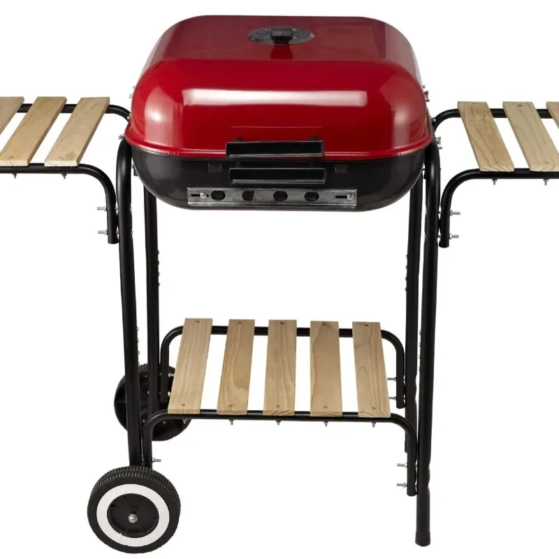 18-Inch wooden frame hamburger grill, red cover luxury model
18-Inch wooden frame hamburger grill, red cover luxury model