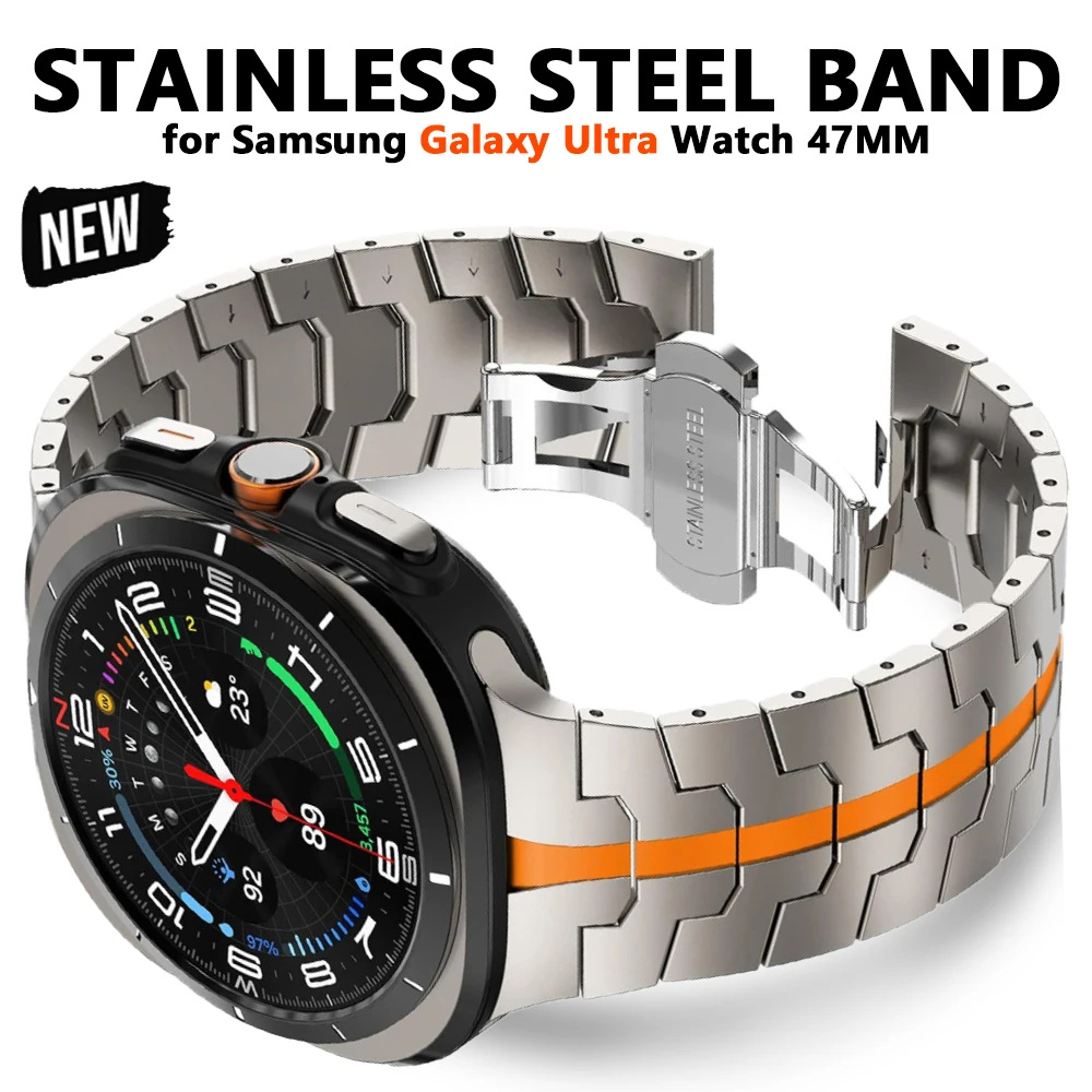 Stainless Steel Strap for Samsung Galaxy Ultra Watch 47mm Accessories Luxury Replaced Bracelet Galaxy ULTRA 47mm NO Gaps Correa
Stainless Steel Strap for Samsung Galaxy Ultra Watch 47mm Accessories Luxury Replaced Bracelet Galaxy ULTRA 47mm NO Gaps Correa