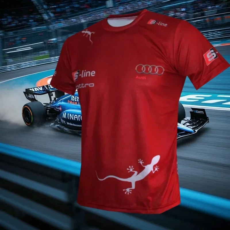 2025 г. Популярная футболка с 3D принтом Audi Racing с круглым вырезом, дышащая и удобная, спортивная для взрослых и детей с короткими рукавами
2025 г. Популярная футболка с 3D принтом Audi Racing с круглым вырезом, дышащая и удобная, спортивная для взрослых и детей с короткими рукавами