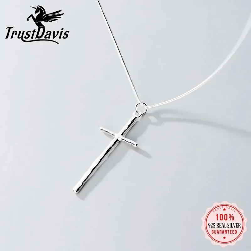 TrustDavis Real 925 Sterling Silver Minimalist Cross Clavicle Necklace For Women Wedding Anniversary Party Fine Jewelry DA1389
TrustDavis Real 925 Sterling Silver Minimalist Cross Clavicle Necklace For Women Wedding Anniversary Party Fine Jewelry DA1389
