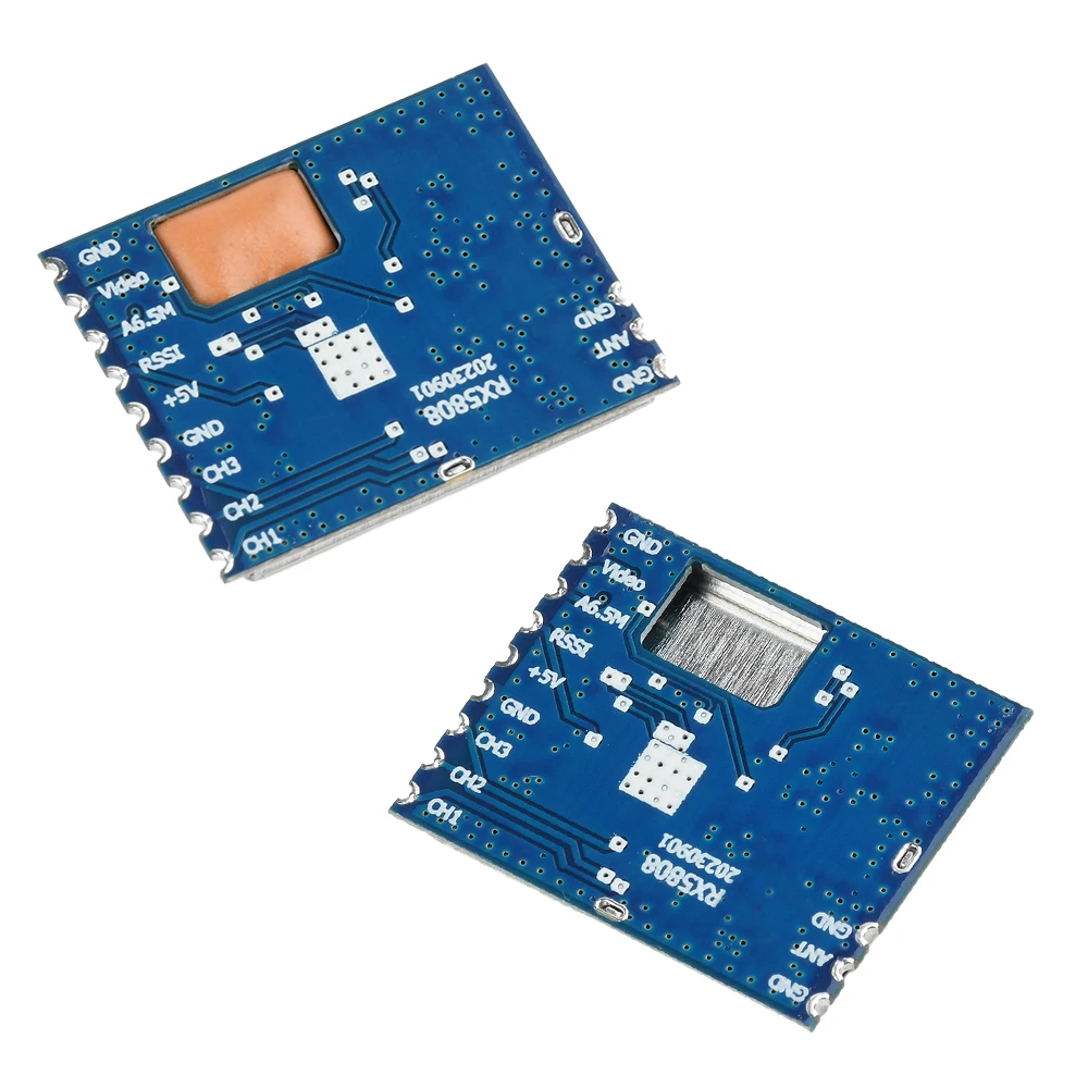 5.8G 4900-6060MHz RX5808 Receiver SPI Control Wireless Audio Video Receiving Module 5V 170mA Power Consumption for RC Drone
5.8G 4900-6060MHz RX5808 Receiver SPI Control Wireless Audio Video Receiving Module 5V 170mA Power Consumption for RC Drone