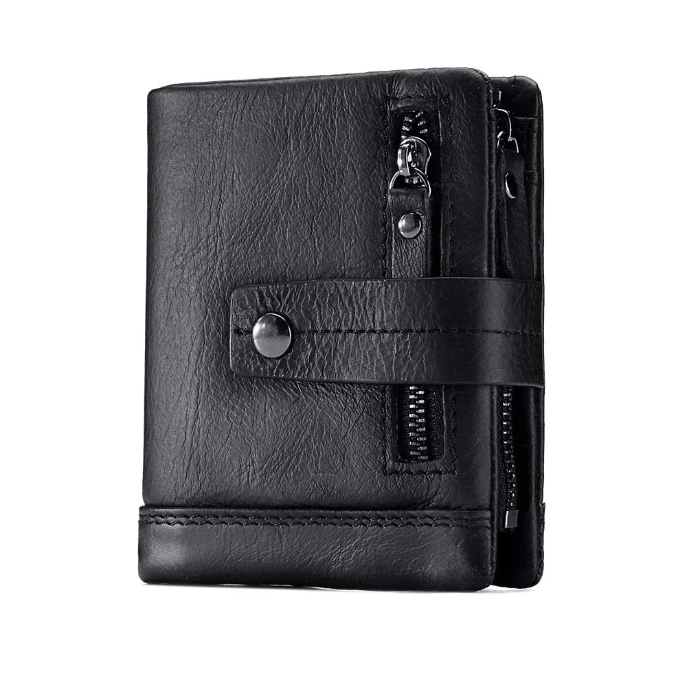 RFID Men's Wallet Zipper Coin Bag Head Cowhide Coin Purse Men's Short Genuine Leather Men's Wallet
RFID Men's Wallet Zipper Coin Bag Head Cowhide Coin Purse Men's Short Genuine Leather Men's Wallet