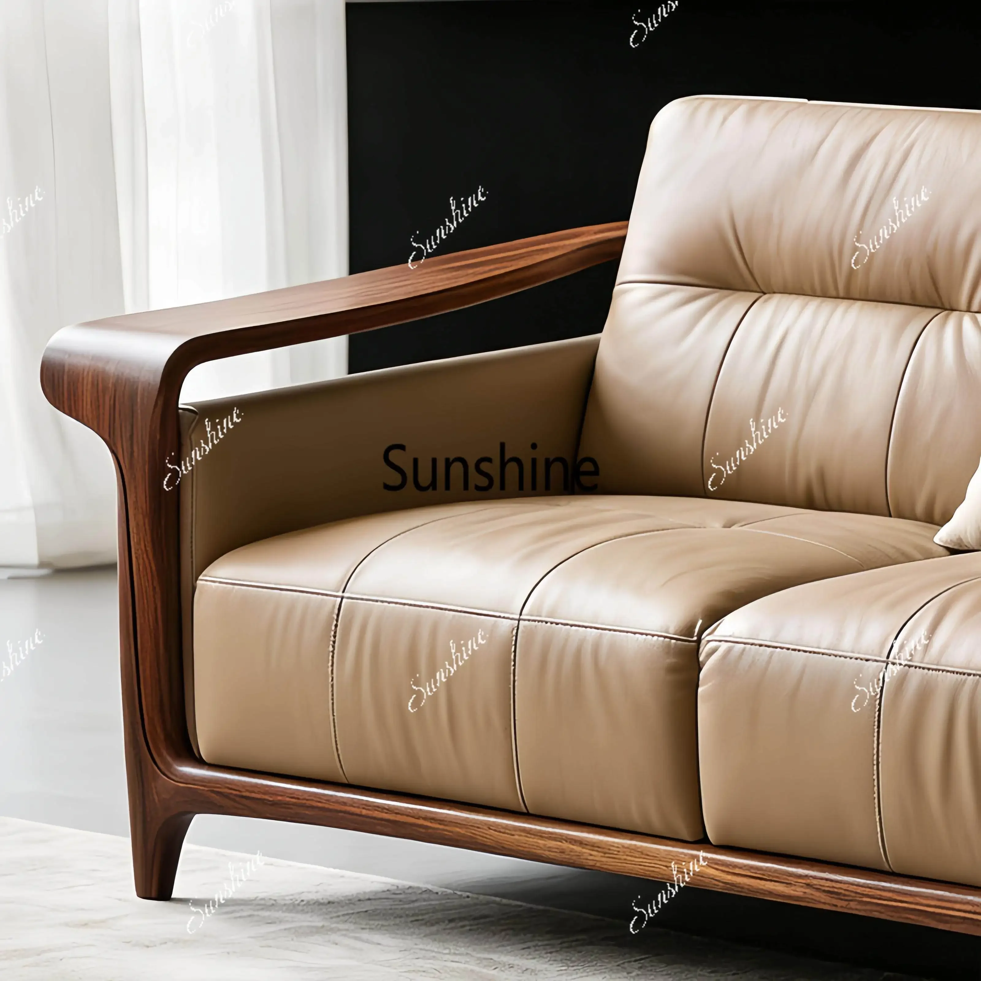 New Chinese-style small apartment home office reception three-person living room straight row ash wood sofa
New Chinese-style small apartment home office reception three-person living room straight row ash wood sofa