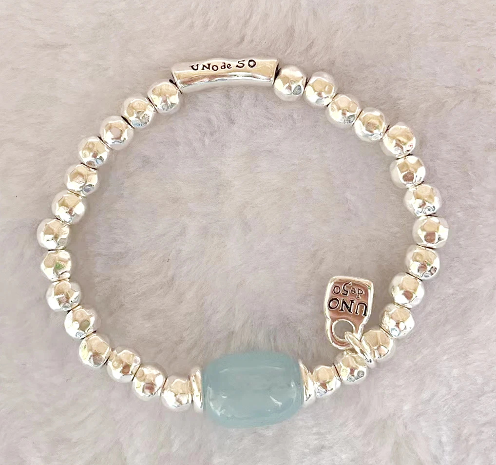 HSC 2023 New unode50 simple silver plated beaded elastic bracelet sweetness series gift wholesale shipping free
HSC 2023 New unode50 simple silver plated beaded elastic bracelet sweetness series gift wholesale shipping free