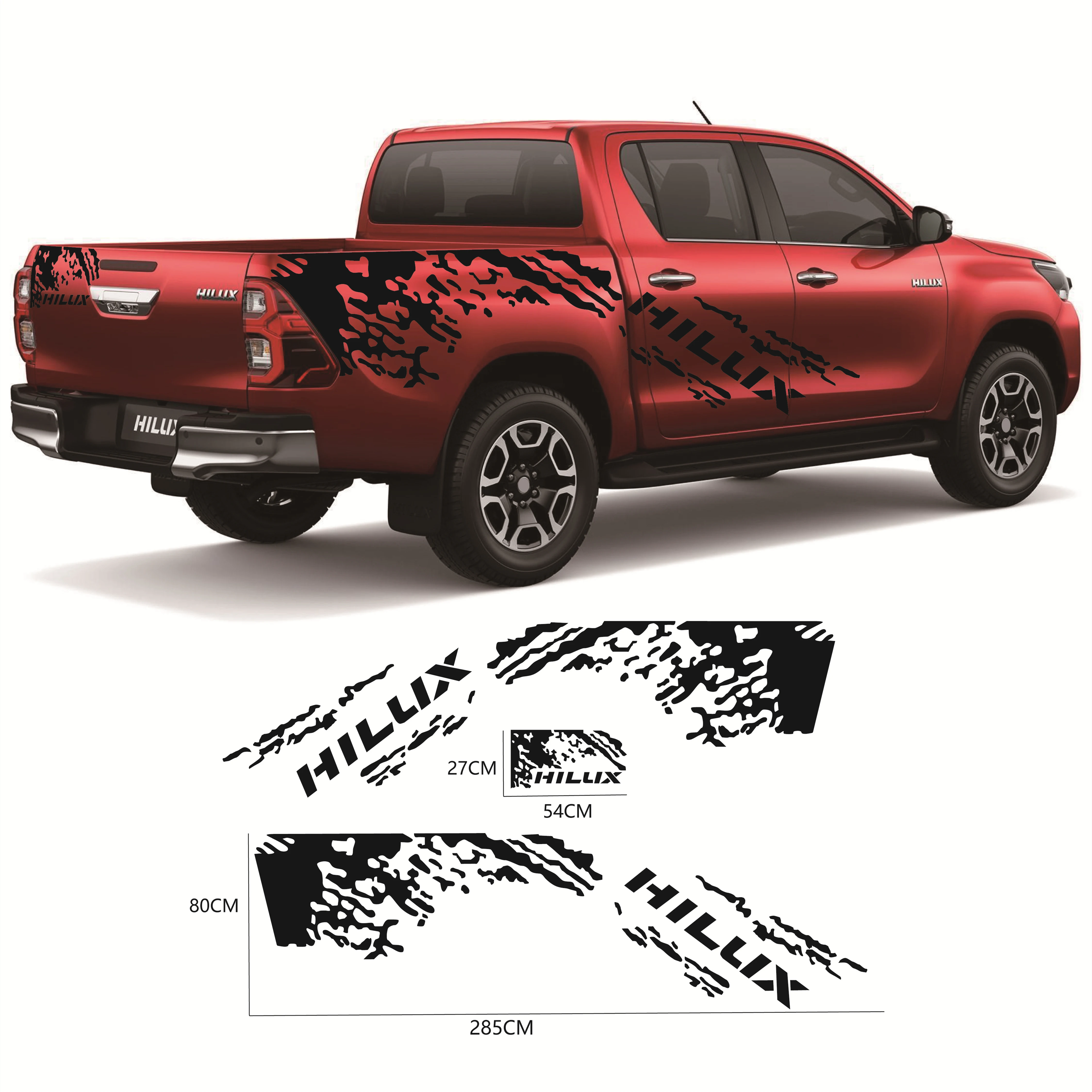 2PCS Pickup Body Side Stripe Vinyl Stickers Apply for Toyota Hilux Revo Vigo Truck Car Decor Auto Accessories Decals
2PCS Pickup Body Side Stripe Vinyl Stickers Apply for Toyota Hilux Revo Vigo Truck Car Decor Auto Accessories Decals