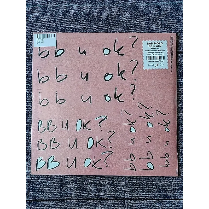 Genuine San Holo BB U OK Mountain Gourd Vinyl Record 2LP for Transparent Glue Colored Glue
Genuine San Holo BB U OK Mountain Gourd Vinyl Record 2LP for Transparent Glue Colored Glue