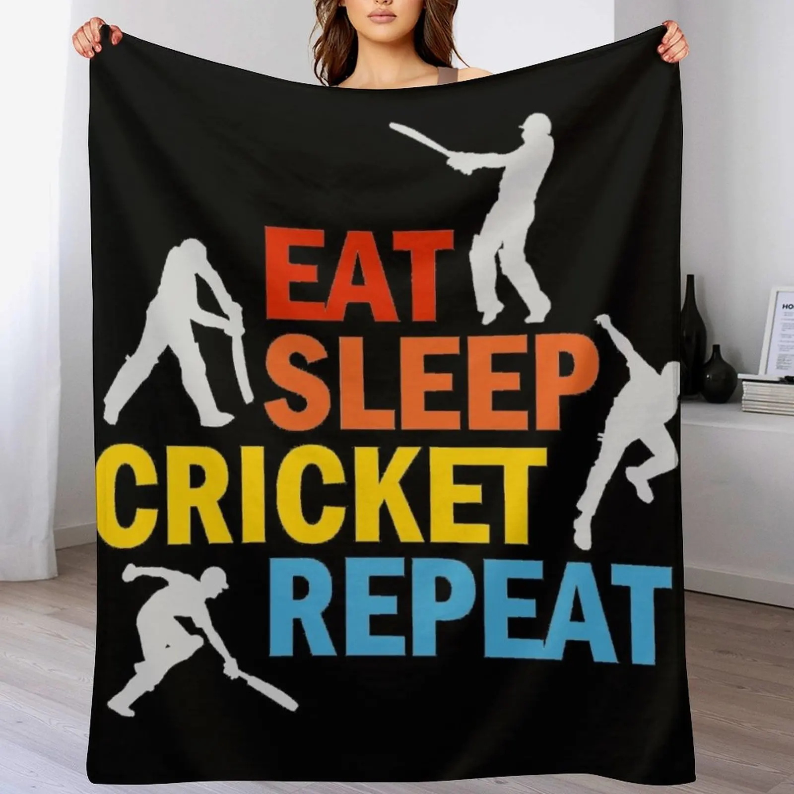 Eat, sleep cricket, repeat Throw Blanket Luxurious Soft Fuzzy Blanket for Sofa Bed
Eat, sleep cricket, repeat Throw Blanket Luxurious Soft Fuzzy Blanket for Sofa Bed