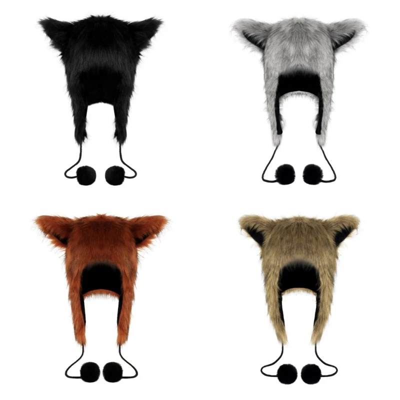 Plush Cats Ears Hat for Winter Warm Headpiece For Cosplay Roleplaying Anime Ear Hat Furry Earflap Hat for Winter Outdoor
Plush Cats Ears Hat for Winter Warm Headpiece For Cosplay Roleplaying Anime Ear Hat Furry Earflap Hat for Winter Outdoor
