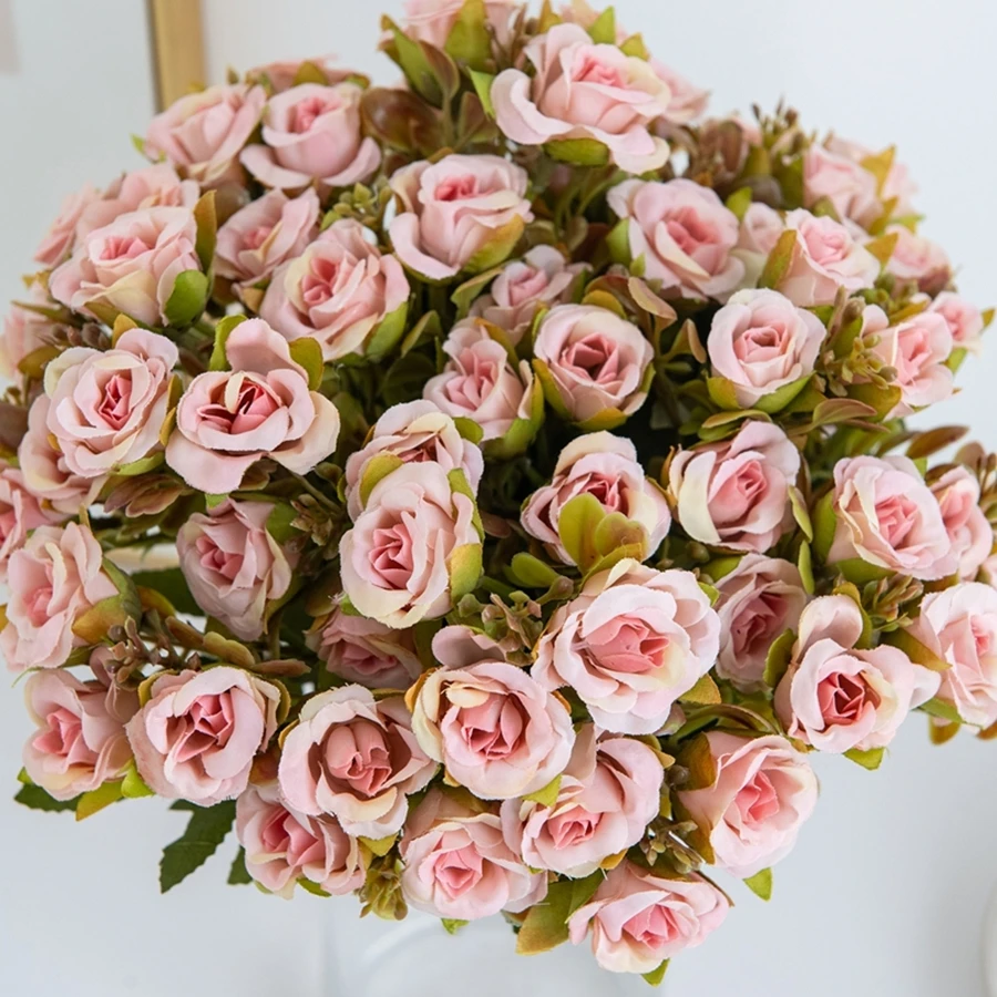Artificial Flower Silk Rose Wedding Outdoor Garden Courtyard Wreath Decoration Festival Diy Vase Bridal Bouquet Box Accessories
Artificial Flower Silk Rose Wedding Outdoor Garden Courtyard Wreath Decoration Festival Diy Vase Bridal Bouquet Box Accessories