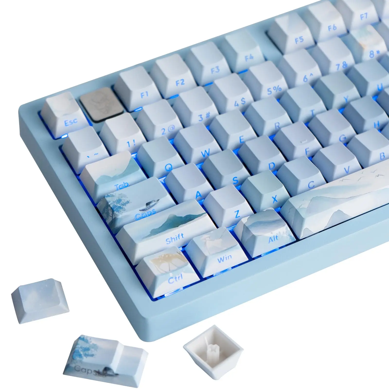 Колпачки для клавиш Lake and Mountain с пятью сторонами Dye Sub PBT, колпачки для клавиш Cherry Profile с боковой печатью и RGB-подсветкой для клавиш Cherry MX Swtches
Колпачки для клавиш Lake and Mountain с пятью сторонами Dye Sub PBT, колпачки для клавиш Cherry Profile с боковой печатью и RGB-подсветкой для клавиш Cherry MX Swtches