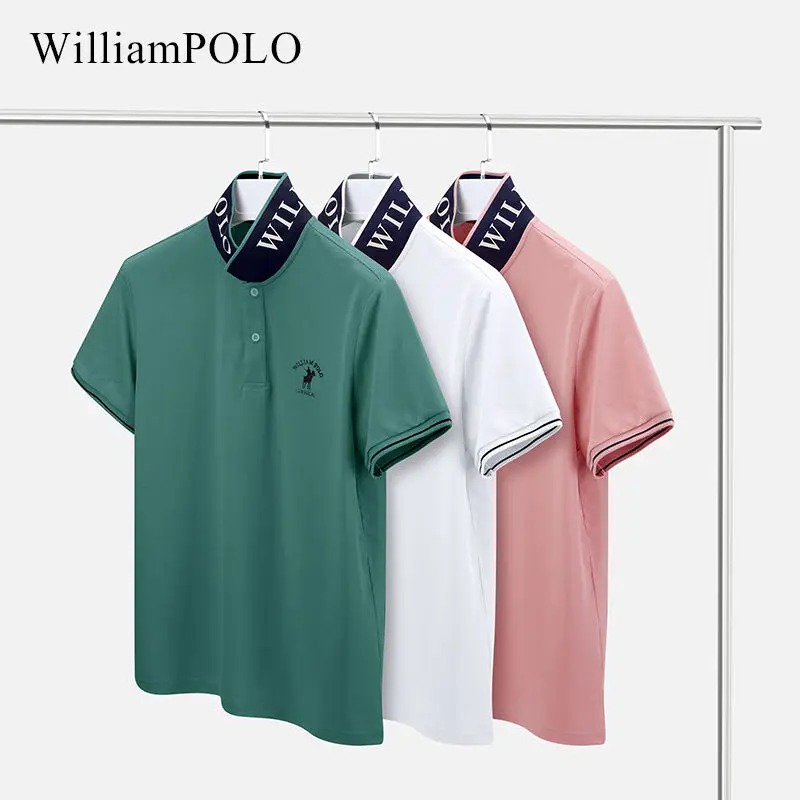Men Shirt Summer Wholesale New Embroidered Simple Lapel Short Sleeve Polo Shirt Men's T-Shirt Polo Shirt
Men Shirt Summer Wholesale New Embroidered Simple Lapel Short Sleeve Polo Shirt Men's T-Shirt Polo Shirt