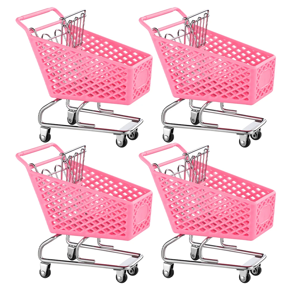 4 Pcs Shopping Cart Mini Decorative Trolley Toy Kids Storage Grocery Carts Pink Child
4 Pcs Shopping Cart Mini Decorative Trolley Toy Kids Storage Grocery Carts Pink Child