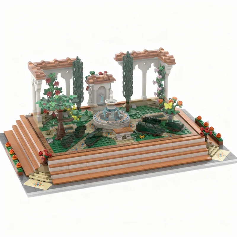 746pcs MOC Modular Display Fountain Garden Streetscape Model Building Blocks Construction Toy Christmas Gifts DIY Creative Idea
746pcs MOC Modular Display Fountain Garden Streetscape Model Building Blocks Construction Toy Christmas Gifts DIY Creative Idea