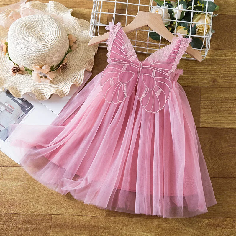 Children's summer mesh dress halter Birthday dress Pompadour dress Three-dimensional angel wings fairy foreign dress
Children's summer mesh dress halter Birthday dress Pompadour dress Three-dimensional angel wings fairy foreign dress