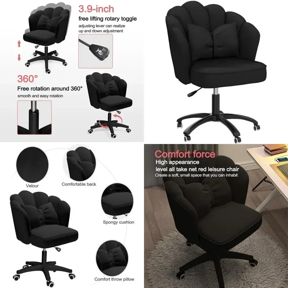 Hot saleselegant velvet desk chair with bow-accented cushion, butterfly-inspired home office seating for bedroom and computer ta
Hot saleselegant velvet desk chair with bow-accented cushion, butterfly-inspired home office seating for bedroom and computer ta