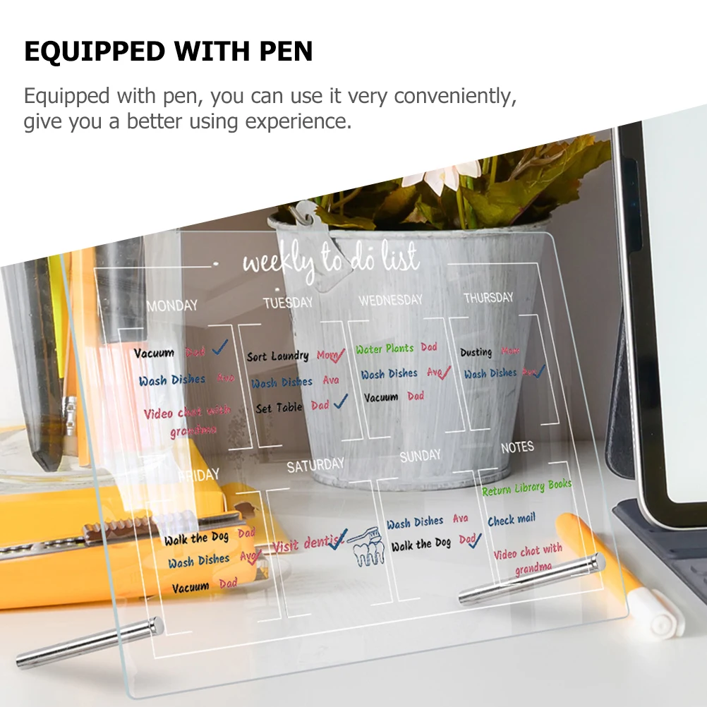 1Set Multi-Function Acrylic Message Board Desktop Writing Board with Pen Erasable Note for Office Home
1Set Multi-Function Acrylic Message Board Desktop Writing Board with Pen Erasable Note for Office Home