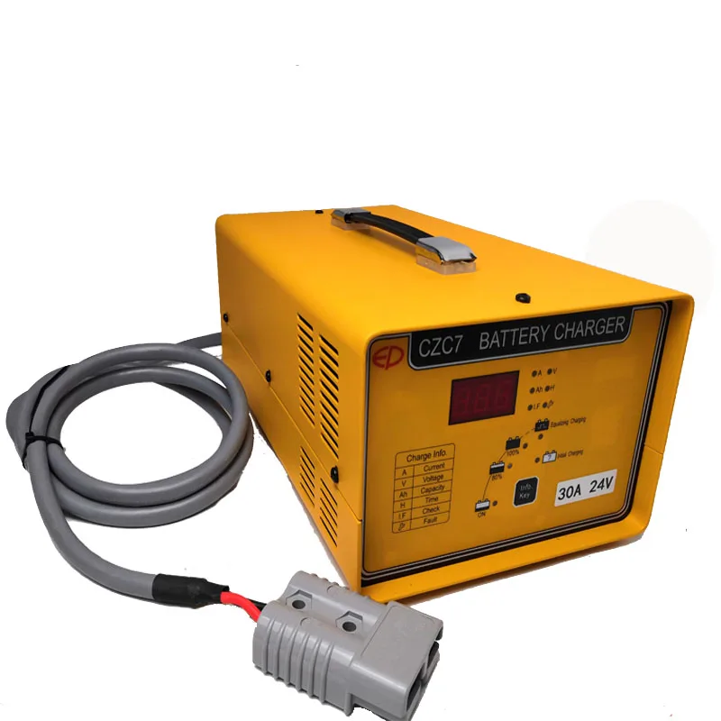 TLF 24V DC 30A Electronic Forklift Battery Charger for CZC5/CZC7/CZC8
TLF 24V DC 30A Electronic Forklift Battery Charger for CZC5/CZC7/CZC8