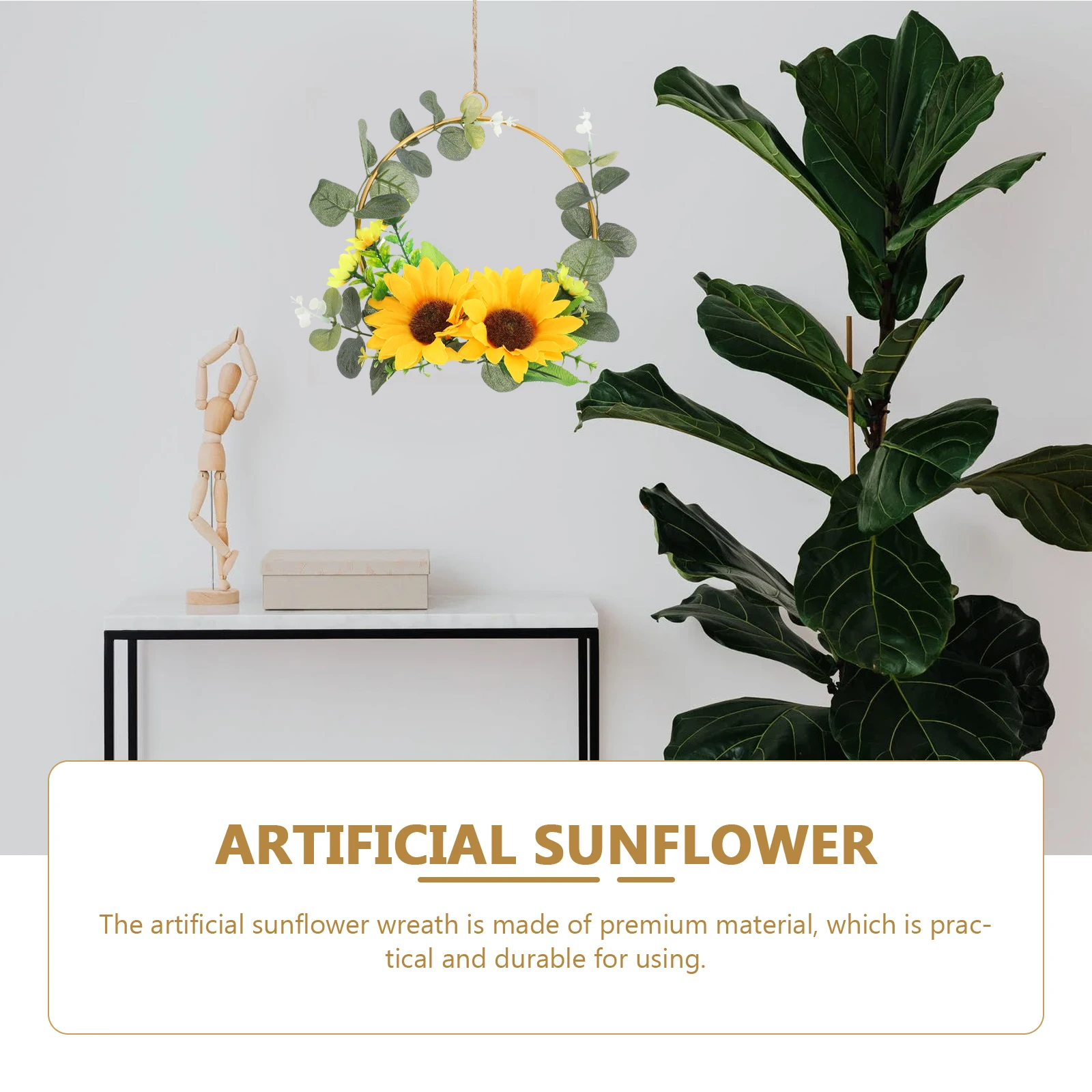 3 Pcs Artificial Sunflower Silk Flower Wall Hanging Decor Festival Door Wreath Fake Pendant Home Decoration
3 Pcs Artificial Sunflower Silk Flower Wall Hanging Decor Festival Door Wreath Fake Pendant Home Decoration