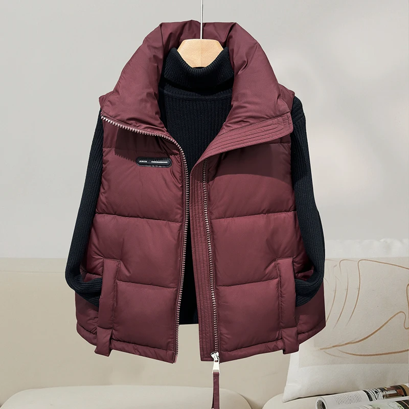 Модный утепленный хлопковый жилет с воротником-стойкой для женщин, черно-золотой, осенне-зимний, новинка, для повседневной носки
Модный утепленный хлопковый жилет с воротником-стойкой для женщин, черно-золотой, осенне-зимний, новинка, для повседневной носки