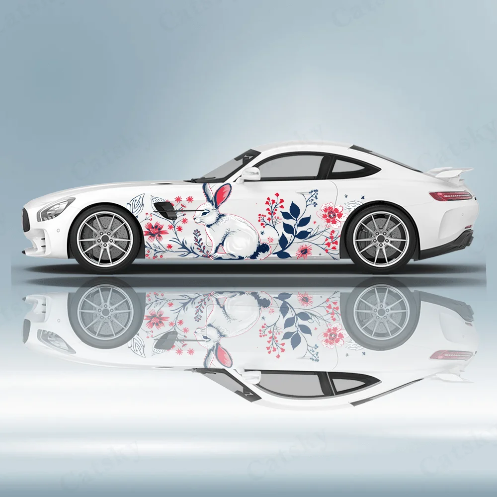 Flower Line White Rabbit Car Vinyl Wraps Decal Self-adhesive PVC Sticker Suitable for Trucks SUV Decoration Auto Accessories
Flower Line White Rabbit Car Vinyl Wraps Decal Self-adhesive PVC Sticker Suitable for Trucks SUV Decoration Auto Accessories