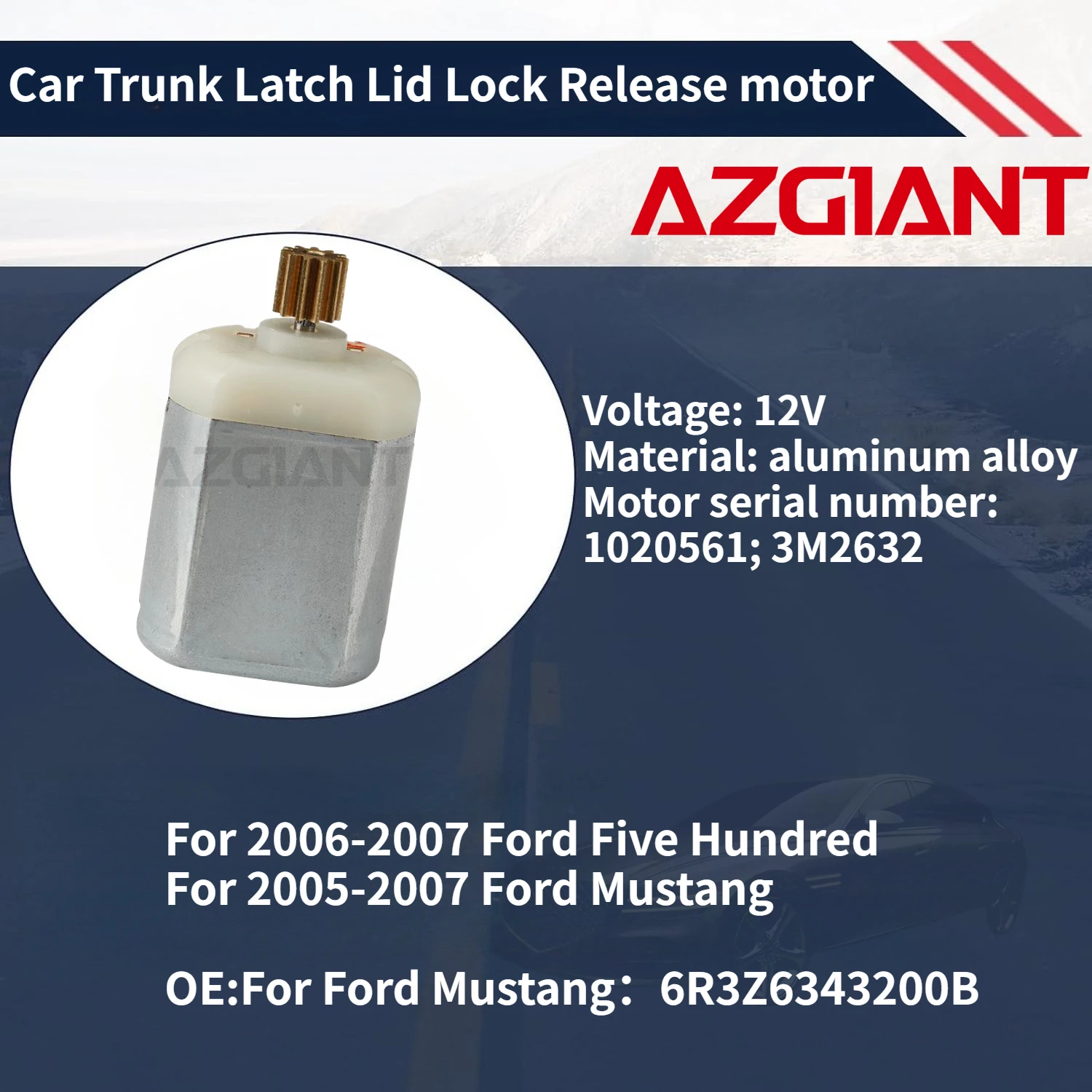 For 2006-2007 Ford Five Hundred/Mustang 2005-2007 Car Trunk Latch Lid Lock Release motor New high-quality parts OEM Accessories
For 2006-2007 Ford Five Hundred/Mustang 2005-2007 Car Trunk Latch Lid Lock Release motor New high-quality parts OEM Accessories