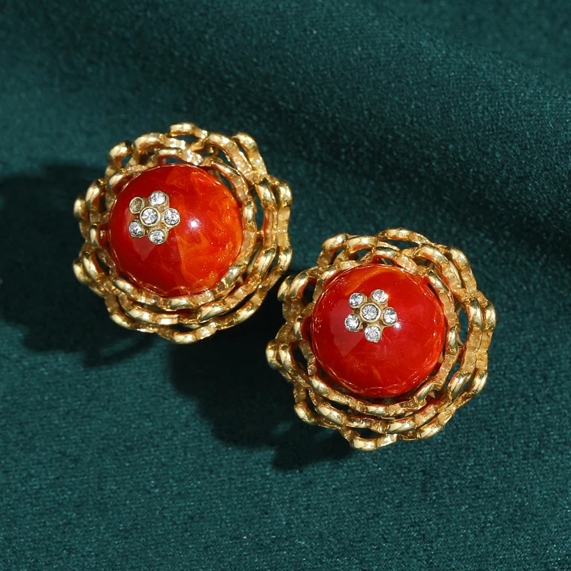 Vintage Red Agate Round Cloud Earring Gold Color For Woman Trend 2026 Valentine Day Anniversary Gift Luxury Trendy Jewelry New
Vintage Red Agate Round Cloud Earring Gold Color For Woman Trend 2026 Valentine Day Anniversary Gift Luxury Trendy Jewelry New