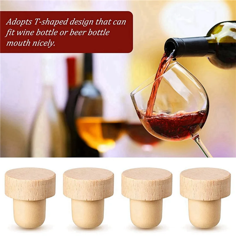 Wine Bottle Corks T Shaped Cork Plugs For Wine Cork Wine Stopper Reusable Wine Corks Wooden And Rubber (96 Pieces)-B09B
Wine Bottle Corks T Shaped Cork Plugs For Wine Cork Wine Stopper Reusable Wine Corks Wooden And Rubber (96 Pieces)-B09B