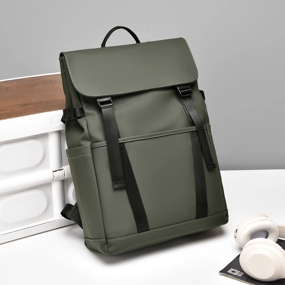 Trendy Men's Waterproof Flap - over Laptop Backpack with Double Buckles for Campus and Business Trips
Trendy Men's Waterproof Flap - over Laptop Backpack with Double Buckles for Campus and Business Trips