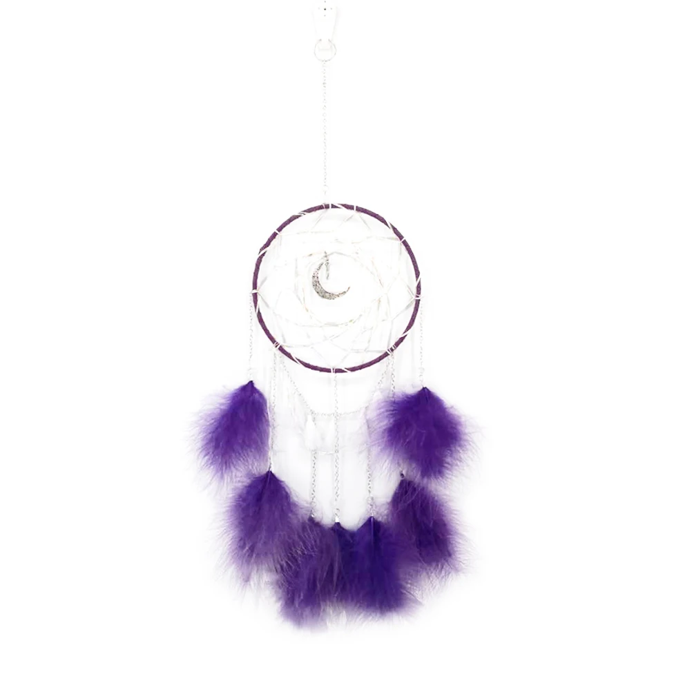Moon Shape Dreamcatcher Hollow Handmade Purple Pendant Wall Hanging Bedroom Home Ornament Gift For Christmas
Moon Shape Dreamcatcher Hollow Handmade Purple Pendant Wall Hanging Bedroom Home Ornament Gift For Christmas