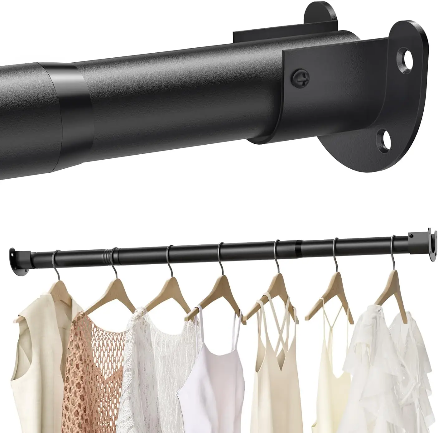 Adjustable Closet Rod, 16-88 Inch Heavy Duty Hanging Bar for Wardrobes and Laundry, 1 Pack
Adjustable Closet Rod, 16-88 Inch Heavy Duty Hanging Bar for Wardrobes and Laundry, 1 Pack