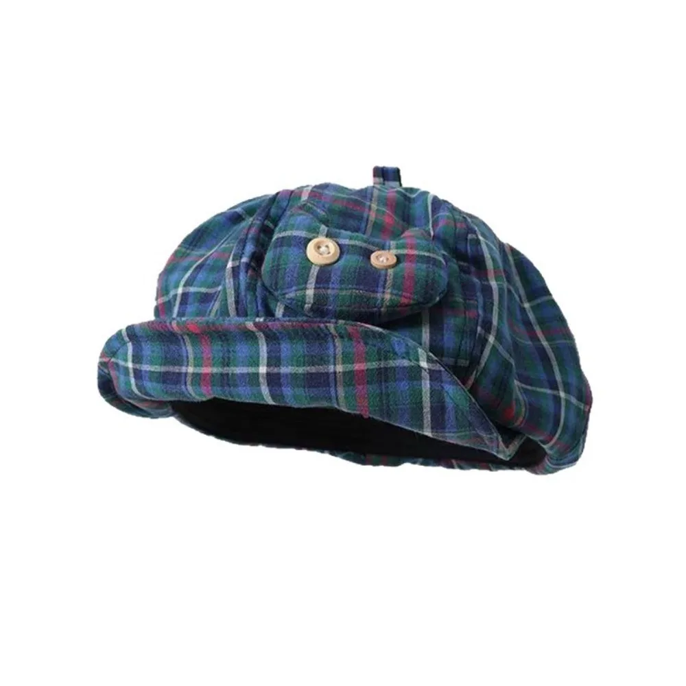 Retro Korean Style Japanese Button Hat Sun Protection Short Brim Octagonal Caps Versatile Cute Plaid Cloud Berets Girls
Retro Korean Style Japanese Button Hat Sun Protection Short Brim Octagonal Caps Versatile Cute Plaid Cloud Berets Girls