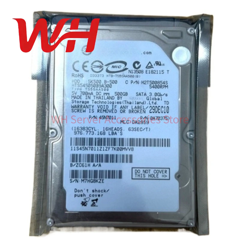 for Hitachi 5K500.B HTS545050B9A300 500GB 5400RPM 8MB Cache SATA 3Gb/s 2.5" Laptop HDD Internal Hard Disk Drive
for Hitachi 5K500.B HTS545050B9A300 500GB 5400RPM 8MB Cache SATA 3Gb/s 2.5" Laptop HDD Internal Hard Disk Drive