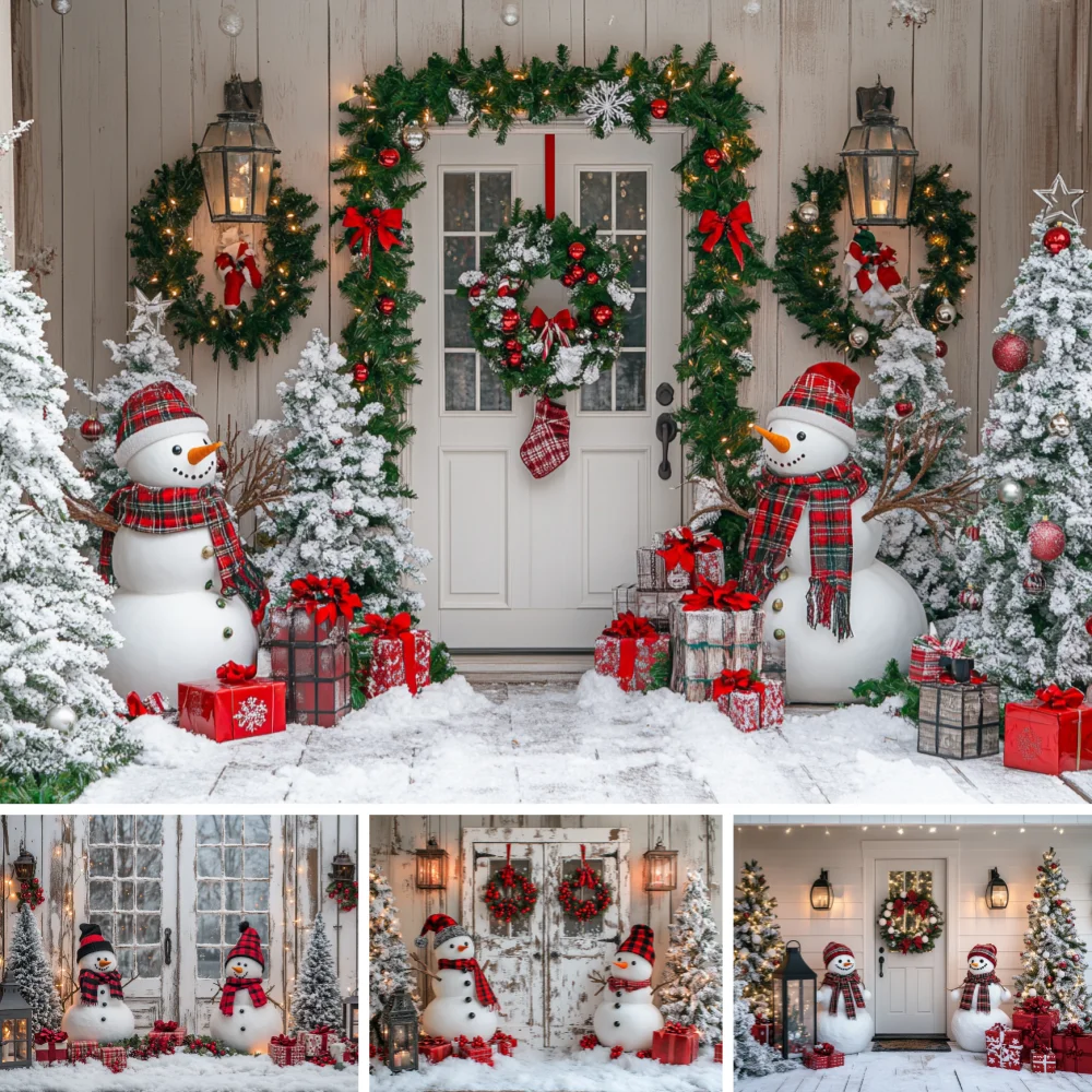 Rustic Wooden Porch Xmas Photo Background Cloth Snowman Lantern Garland Wreath Snow Covered Tree Gift Studio Shoot Decor
Rustic Wooden Porch Xmas Photo Background Cloth Snowman Lantern Garland Wreath Snow Covered Tree Gift Studio Shoot Decor