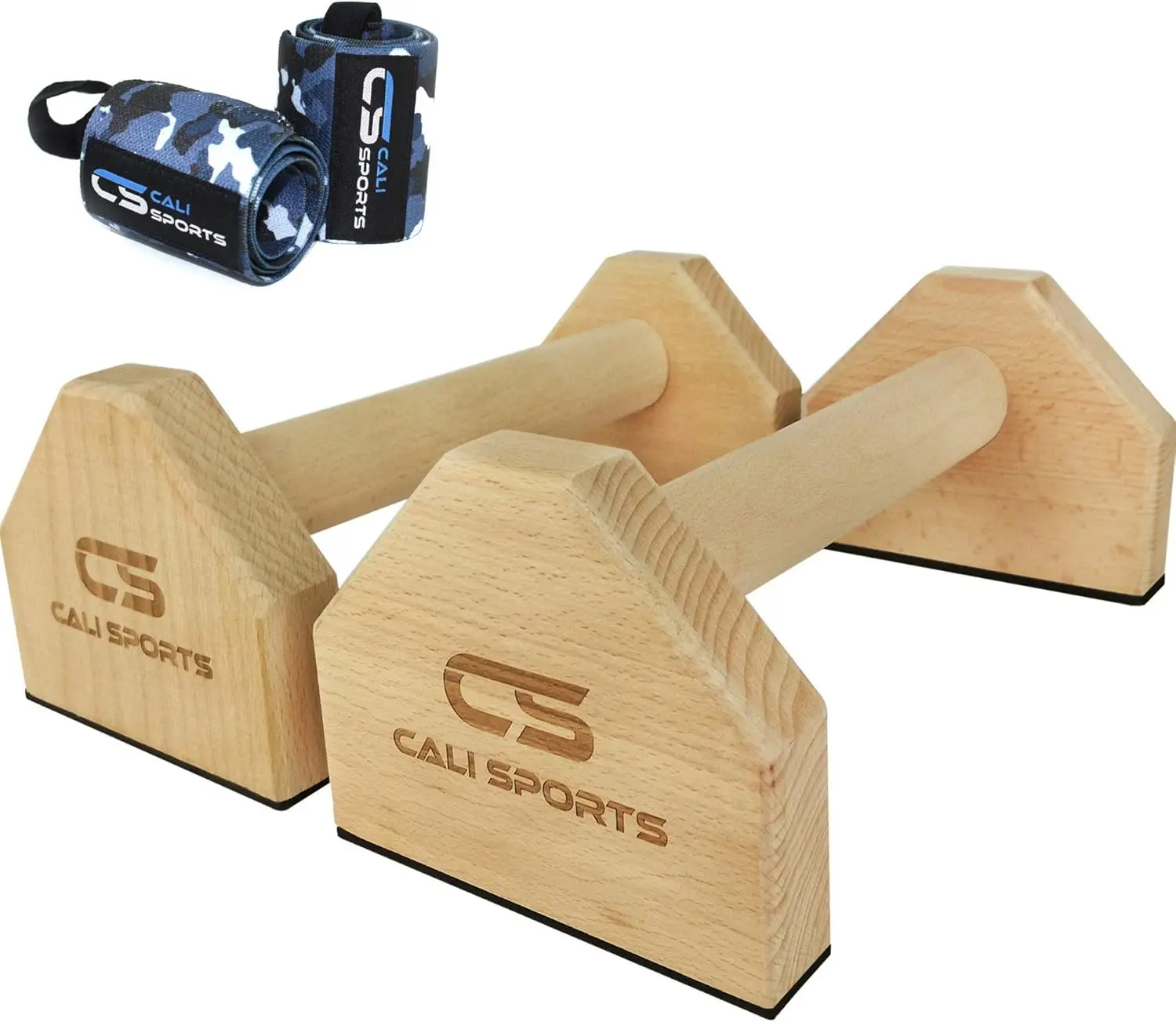 Stable Push Up Bars with Wrist Wraps, Non-Slip Wood Parallettes for Calisthenics
Stable Push Up Bars with Wrist Wraps, Non-Slip Wood Parallettes for Calisthenics