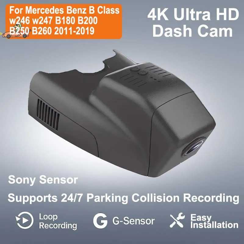 4K Plug And Play Easy installation Wifi Car DVR DashCam for Mercedes Benz B Class w246 w247 B180 B200 B250 B260 2011-2019
4K Plug And Play Easy installation Wifi Car DVR DashCam for Mercedes Benz B Class w246 w247 B180 B200 B250 B260 2011-2019
