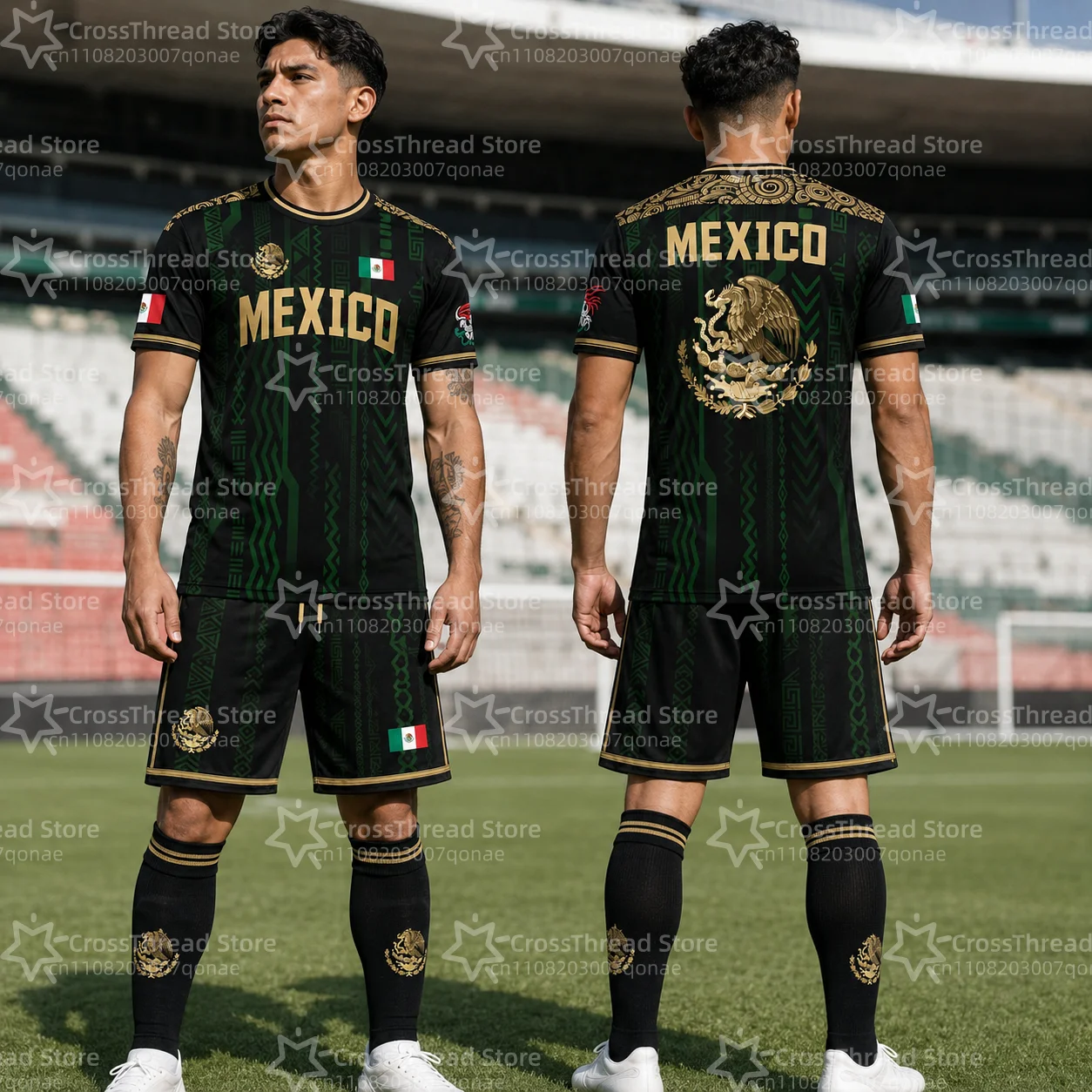 Mexican Flag Design Printed T-shirt Shorts 2-Piece Set Outdoor Casual Men's Clothing Breathable T-shirts and Short Sleeve Set
Mexican Flag Design Printed T-shirt Shorts 2-Piece Set Outdoor Casual Men's Clothing Breathable T-shirts and Short Sleeve Set