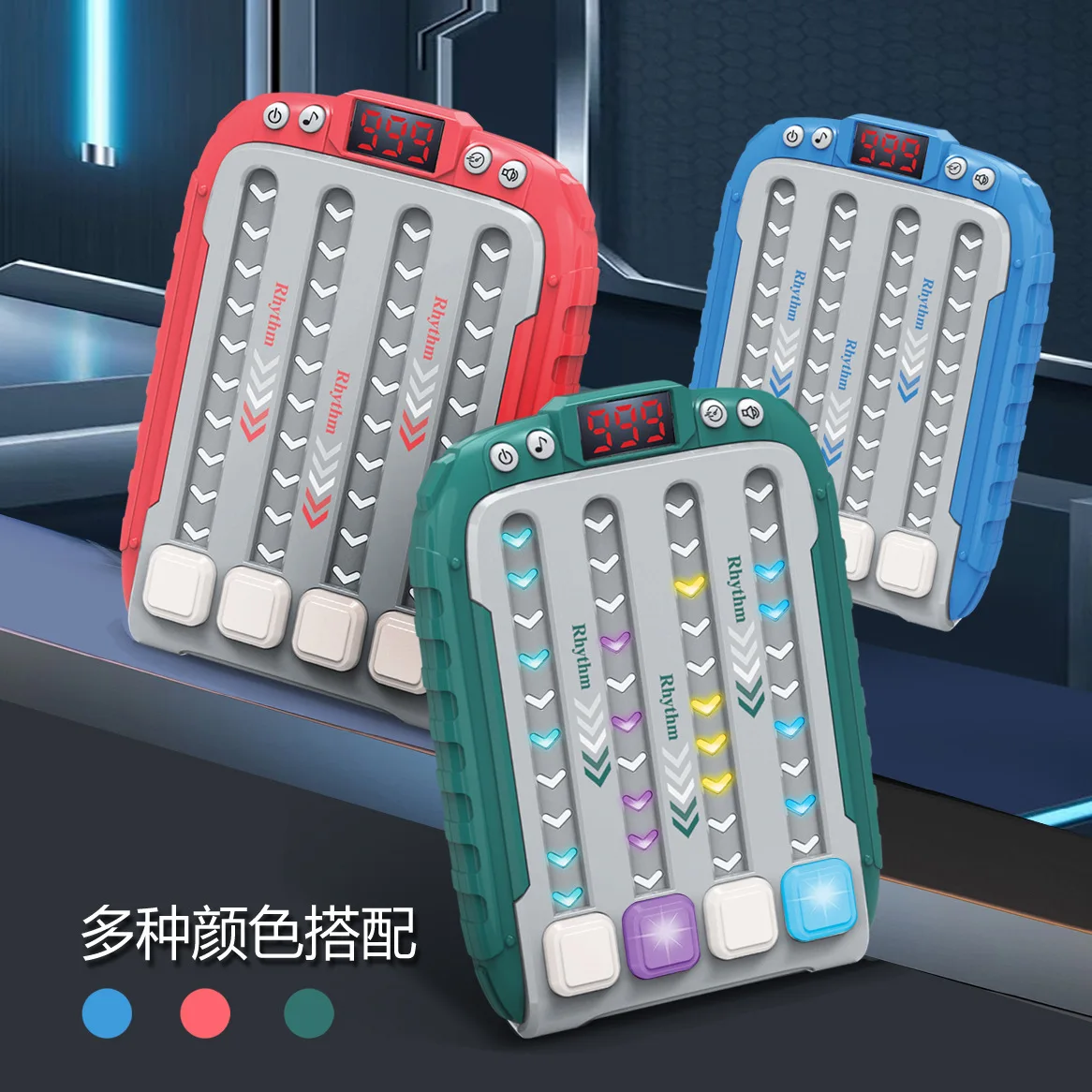 Игровая консоль-тренажер для развития ритма с подсветкой, музыкальные уровни, развивающая игрушка для снятия стресса, разные цвета, портативная игровая приставка для детей и взрослых
Игровая консоль-тренажер для развития ритма с подсветкой, музыкальные уровни, развивающая игрушка для снятия стресса, разные цвета, портативная игровая приставка для детей и взрослых