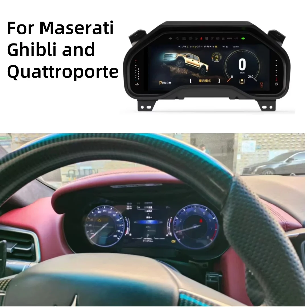 12.3 Inch Car LCD Instrument For Maserati Ghibli and Quattroporte Dash Panel Board Meter Screen Linux OS Tachometer 
12.3 Inch Car LCD Instrument For Maserati Ghibli and Quattroporte Dash Panel Board Meter Screen Linux OS Tachometer