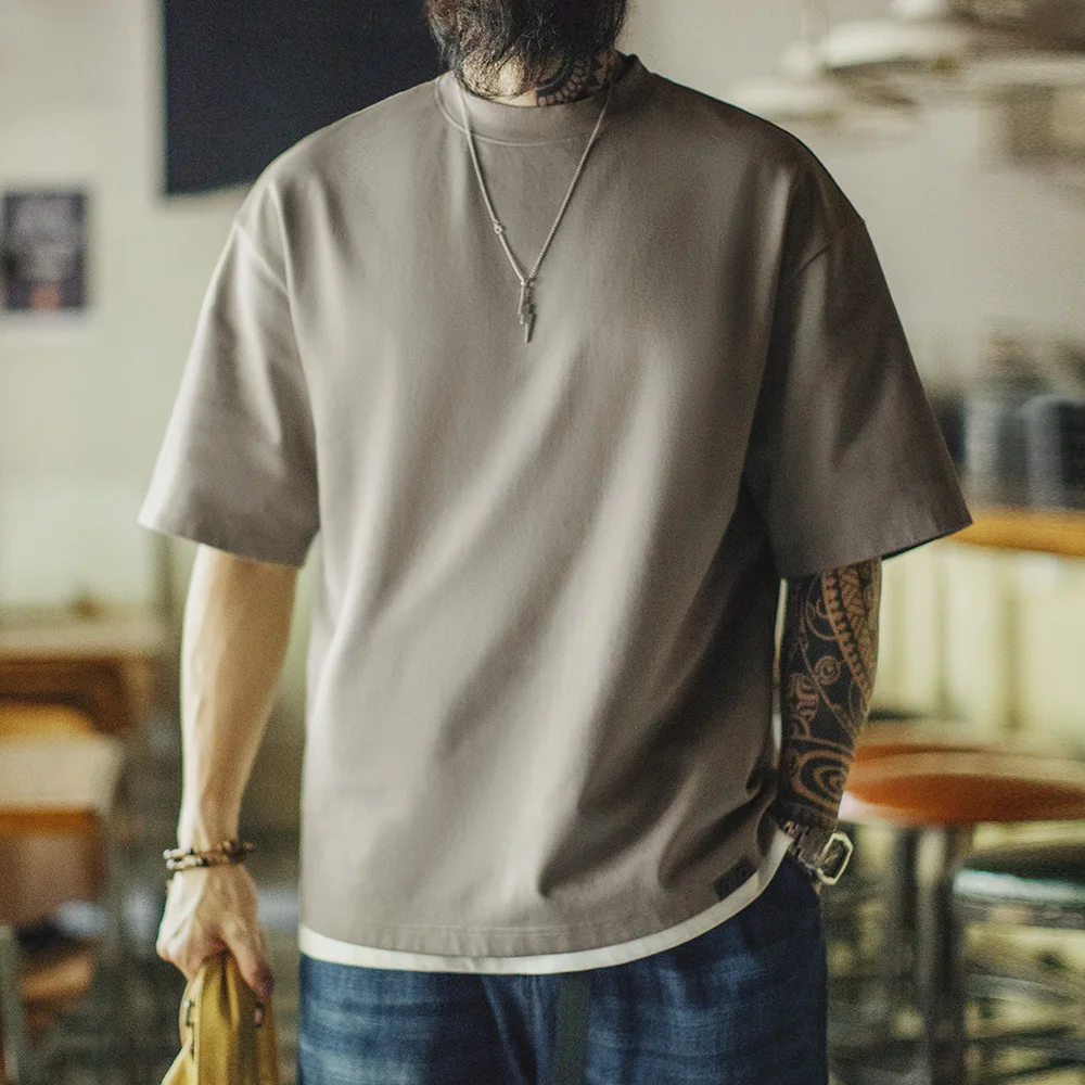 Maden Casual Embroidered Letter Short Sleeves T-Shirt Men's Summer Heavyweight Gray Loose Crew Neck Tee Breathable Street Tops
Maden Casual Embroidered Letter Short Sleeves T-Shirt Men's Summer Heavyweight Gray Loose Crew Neck Tee Breathable Street Tops