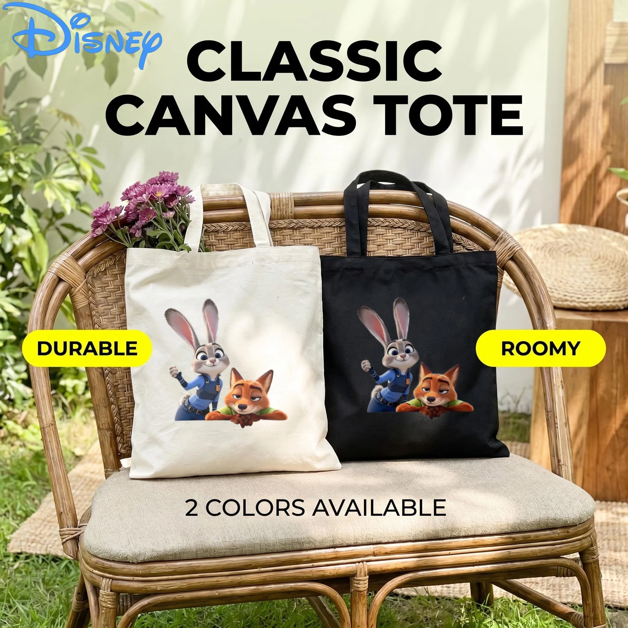 1PC Kawaii Disney Zootopia Canvas Shopping Bag, Judy & Nick Daily Handbag for Fans
1PC Kawaii Disney Zootopia Canvas Shopping Bag, Judy & Nick Daily Handbag for Fans