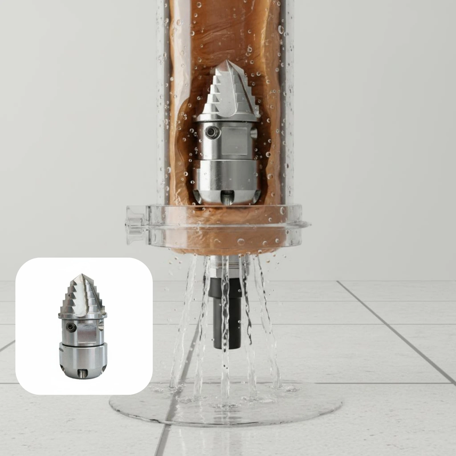 Stainless Steel Rotating Nozzle Corrosion Resistant Rotating Sewer Nozzle for Plumbers
Stainless Steel Rotating Nozzle Corrosion Resistant Rotating Sewer Nozzle for Plumbers