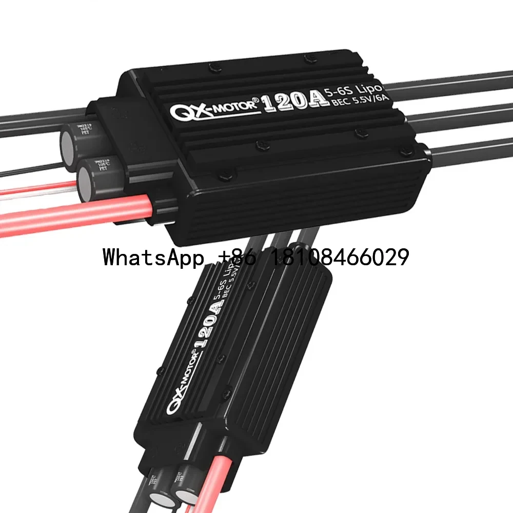 QX-Motor 5-6S 120A ECT Electronic Regulator with 5.5V/6A BEC for 80mm EDF for Fixed-Wing Aircraft & Helicopters RC Parts & Accs
QX-Motor 5-6S 120A ECT Electronic Regulator with 5.5V/6A BEC for 80mm EDF for Fixed-Wing Aircraft & Helicopters RC Parts & Accs