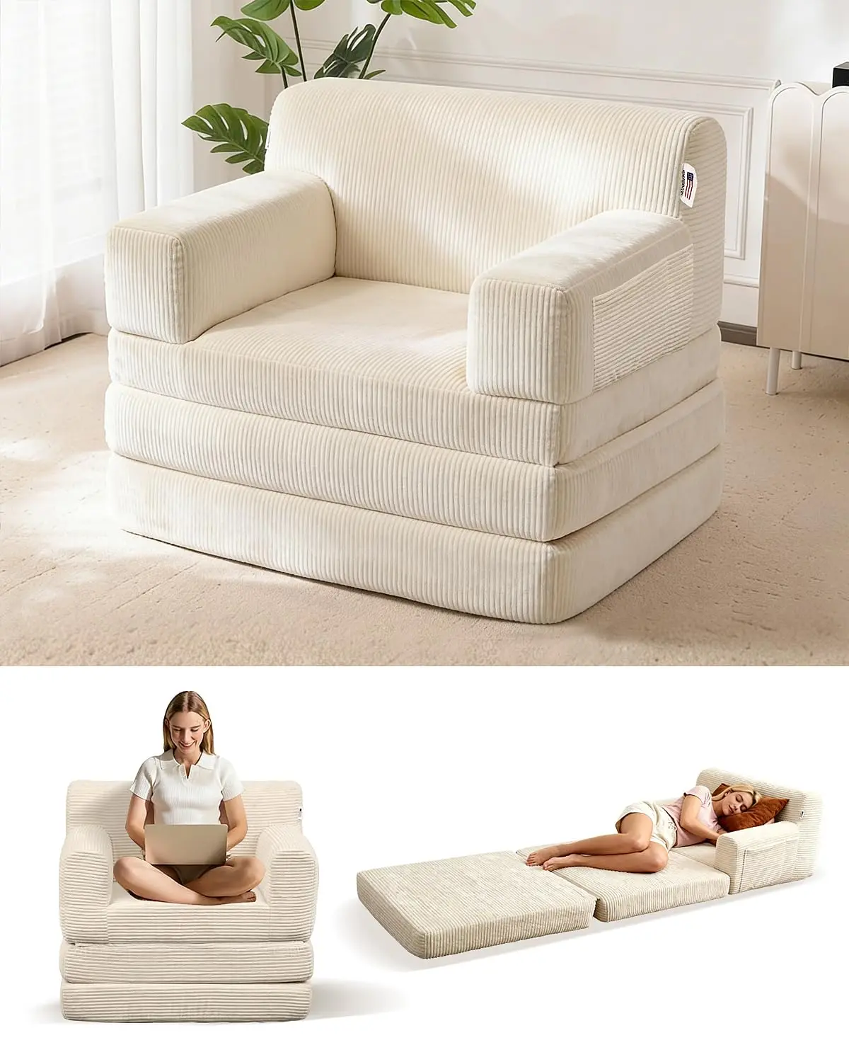 Boneless Convertible Sofa Bed With High Density Foam Foldable Floor Mattress For Adults
Boneless Convertible Sofa Bed With High Density Foam Foldable Floor Mattress For Adults