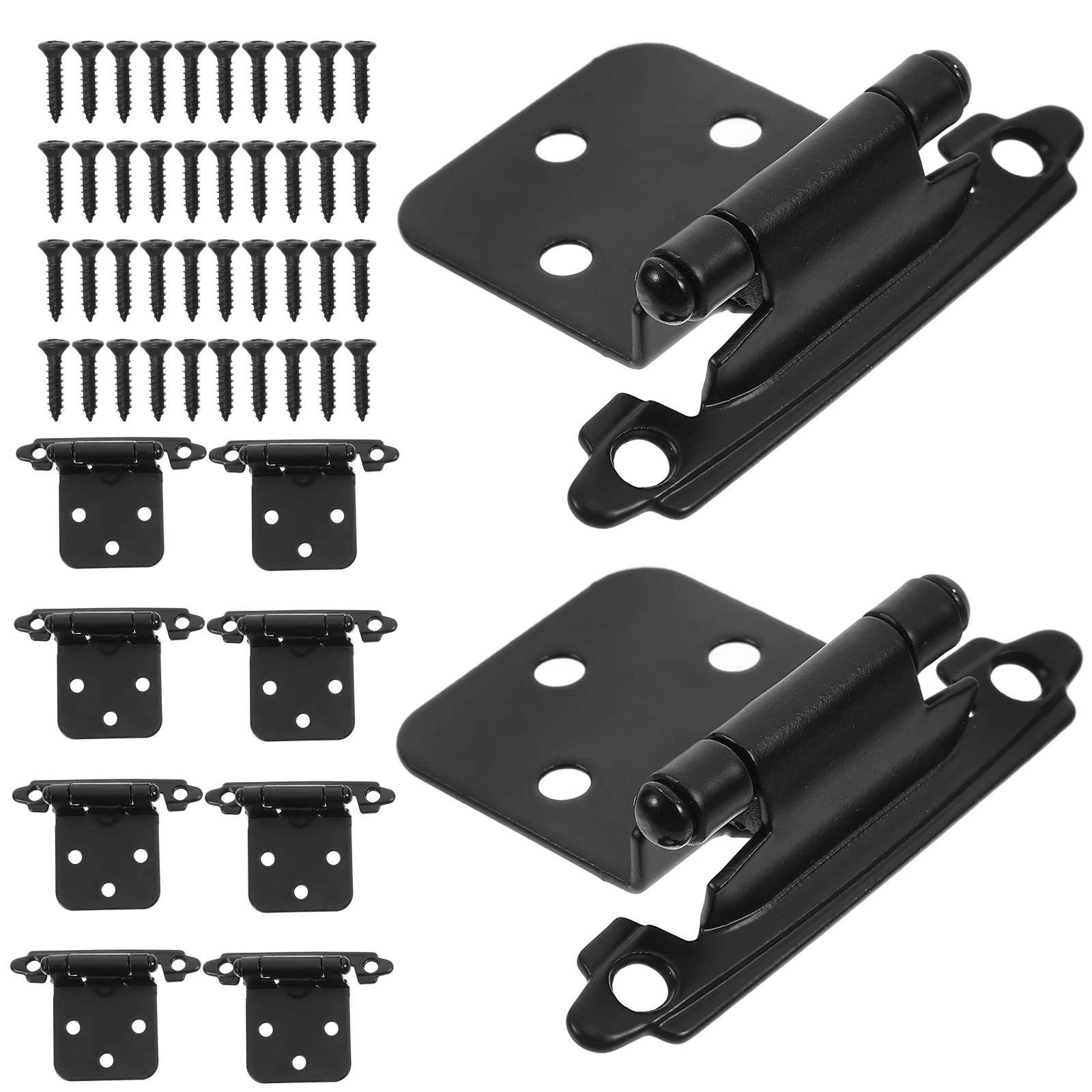10 Sets 1.4mm Black Spring Hinges Soft Close for Cabinets Kitchen Door Replacement Stainless Steel Furniture Hardware
10 Sets 1.4mm Black Spring Hinges Soft Close for Cabinets Kitchen Door Replacement Stainless Steel Furniture Hardware