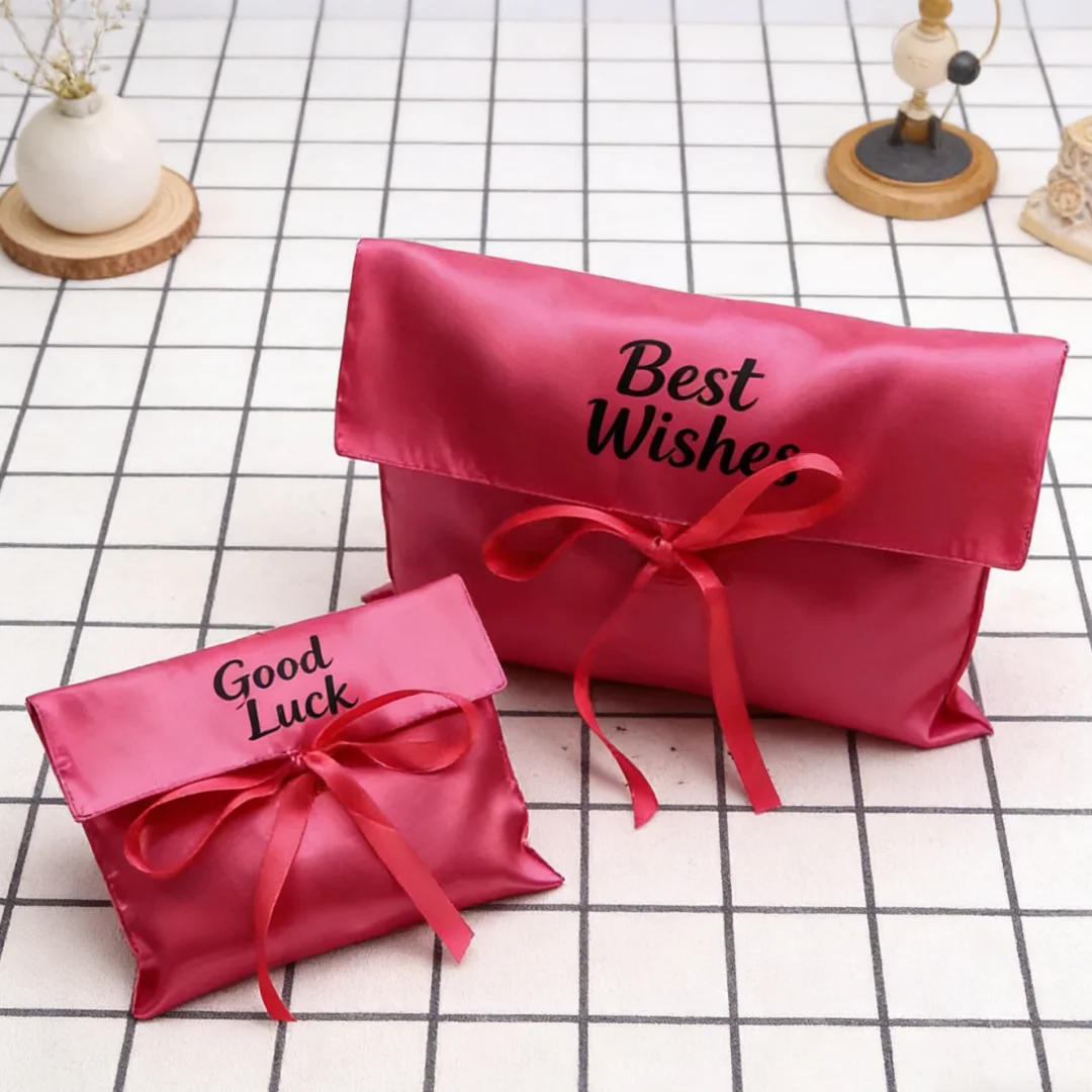 Custom Logo Rose Silk Satin Hair Cosmetic Packing Bag With Bow Ribbon 50Pcs 30x25cm Envelope Clothes Jewelry Wig Dust Gift Bags
Custom Logo Rose Silk Satin Hair Cosmetic Packing Bag With Bow Ribbon 50Pcs 30x25cm Envelope Clothes Jewelry Wig Dust Gift Bags