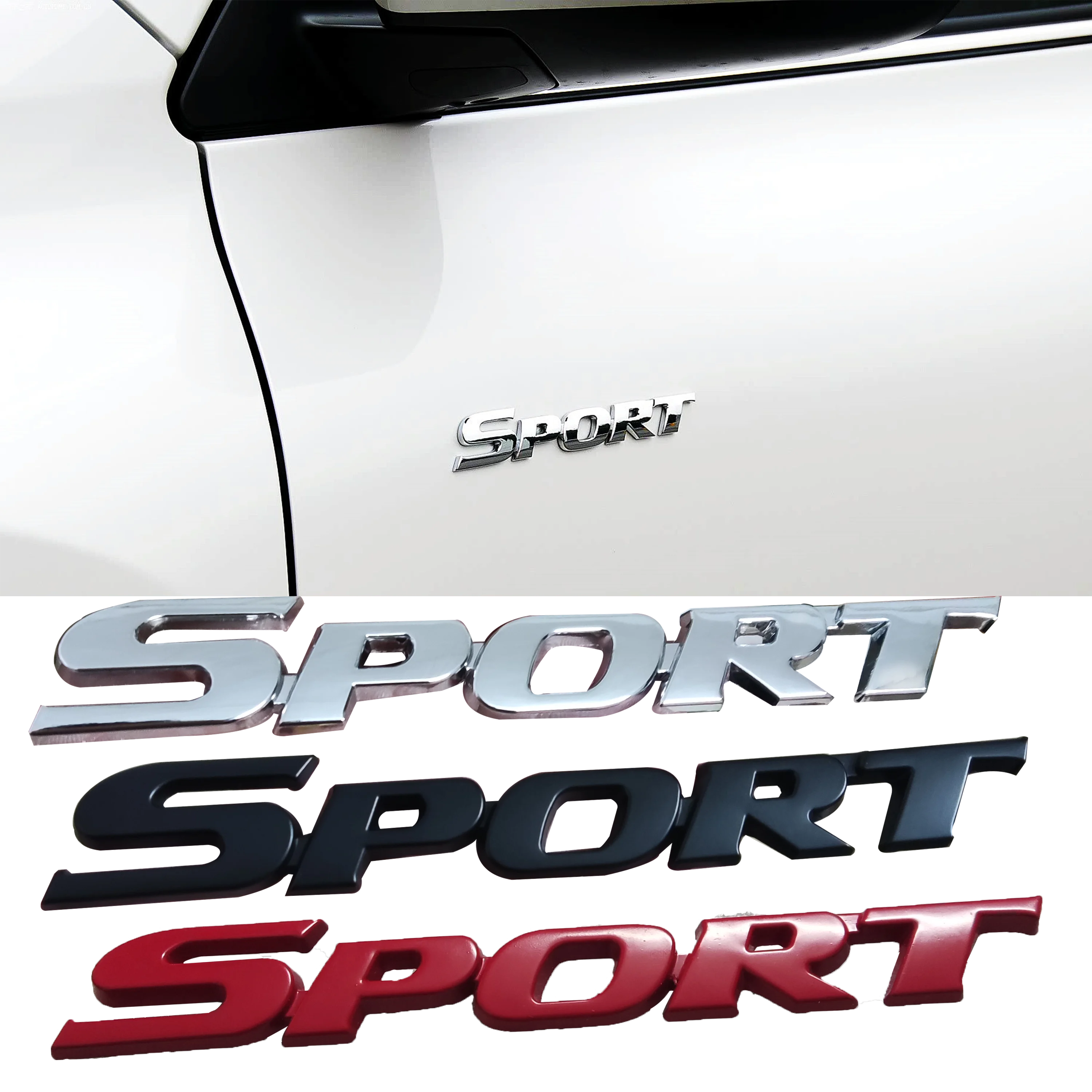 3D Chrome Metal Car Letters Logo SPORT Emblem Badge Sport Stickers Car Rear Trunk Accessories For VW BWM AUDI JEEP KIA HONDER
3D Chrome Metal Car Letters Logo SPORT Emblem Badge Sport Stickers Car Rear Trunk Accessories For VW BWM AUDI JEEP KIA HONDER