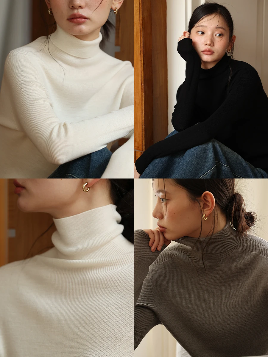 MUNNS Women's High Ne Knitted Sweater 00 Wool hine Waable Sl Inteated Autumn Winter Long Sve Commute Sle
MUNNS Women's High Ne Knitted Sweater 00 Wool hine Waable Sl Inteated Autumn Winter Long Sve Commute Sle