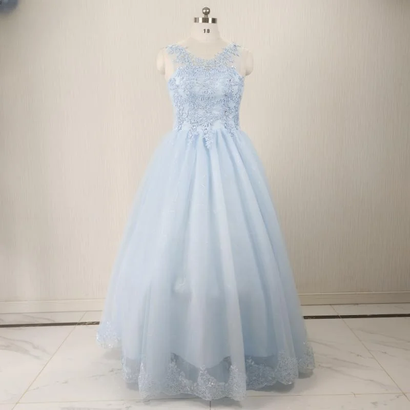 Real Photo Customized Sky Blue V-neck Appliques Sequins Sleeveless Princess Floor Length Plus size Woman Party Formal Gown HS288
Real Photo Customized Sky Blue V-neck Appliques Sequins Sleeveless Princess Floor Length Plus size Woman Party Formal Gown HS288