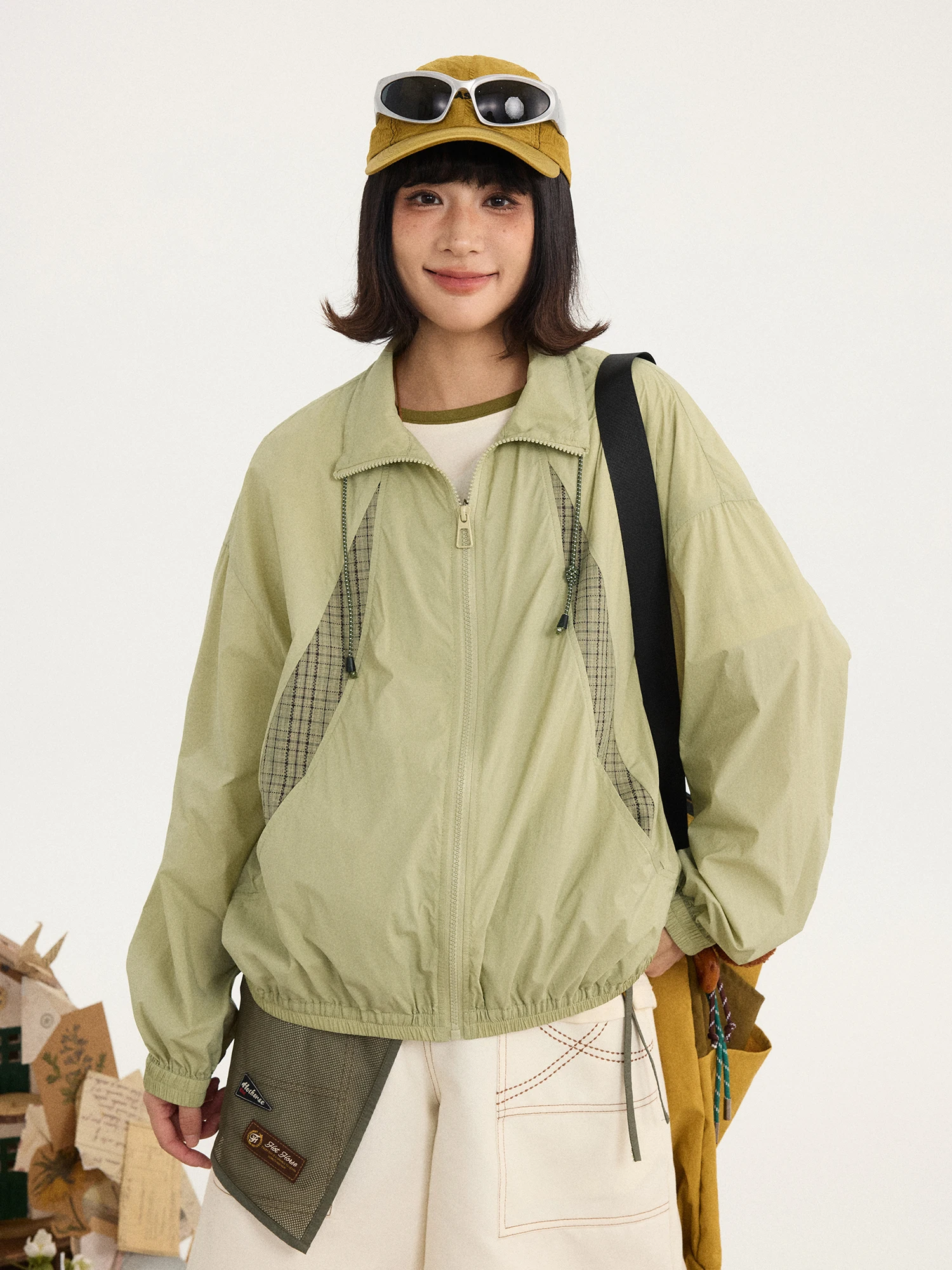 Vintage Loose Fit UPF50 UV Protection Anti-Ultraviolet Casual Commute Color Block Women's Nylon Short Jacket
Vintage Loose Fit UPF50 UV Protection Anti-Ultraviolet Casual Commute Color Block Women's Nylon Short Jacket
