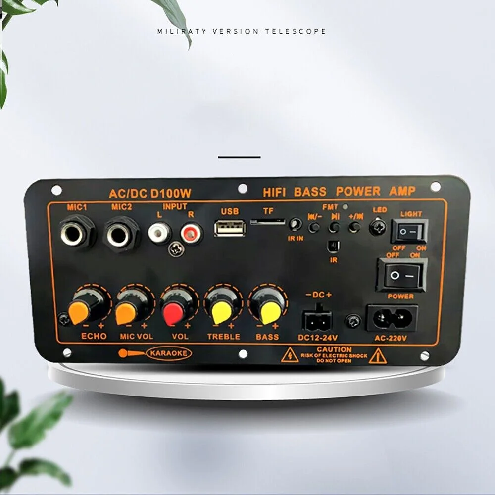 D100W/300W Car Bluetooth 5.0 MP3 Amplifier Board for Home audio karaoke and Outdoor Bass Amplifier
D100W/300W Car Bluetooth 5.0 MP3 Amplifier Board for Home audio karaoke and Outdoor Bass Amplifier